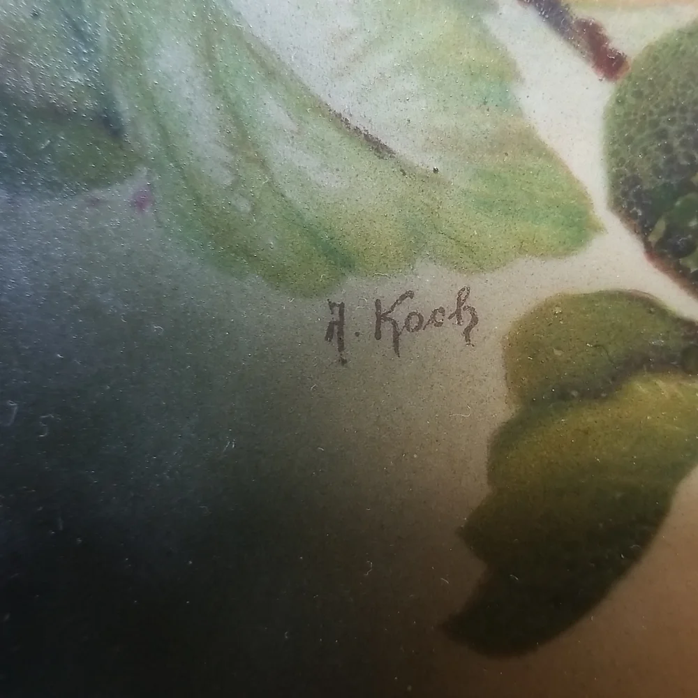 Antique J & C Louise Bavaria Apple Plate - Picture 9 of 14